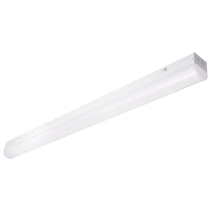 Nuvo Satco 48in 1-Light LED Linear Strip Light | Utility White Finish | Garage & Utility Room | 48 x 2.95 x 3.27 in, 30W/40W/50W | Model 65-1701