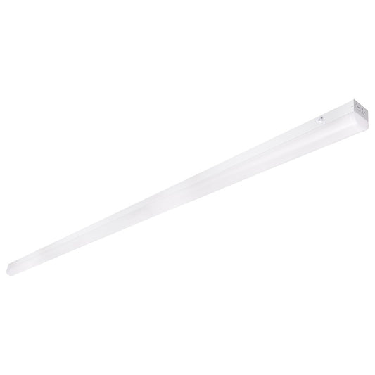 Nuvo Satco 96in 82W LED Linear Strip Light | Utility White Finish with Microwave Sensor | Garage & Warehouse Utility Lighting | 96 x 2.95 | Model 65-1703