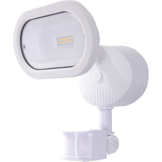 Nuvo Lighting 65-206 8.75in 1-Light LED Security Light | Utility White Finish | Outdoor Wall Sconce for Entryways & Garages | 1150 Lumens | Model 65-206