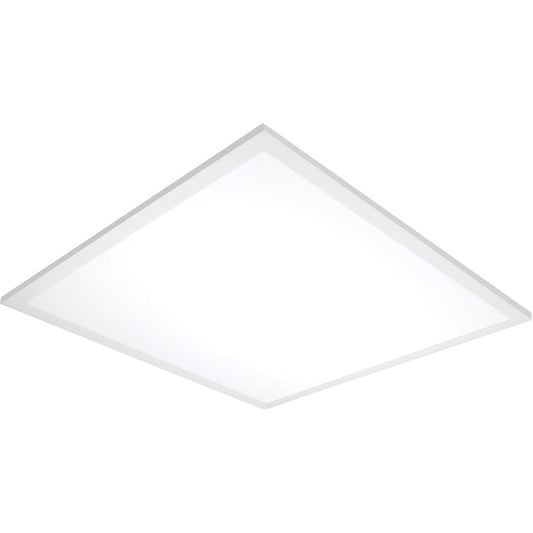 Nuvo Lighting LED Flat Panel 24in 40W 5000K Flush Mount | Utility White | Garage & Basement Utility Light | 4240 Lumens, 100-277V, Damp | Model 65-323R1