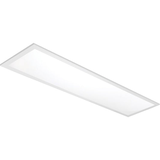 Nuvo LED Flat Panel 48in 40W Flush Mount | Utility White | Damp-Rated Commercial & Residential | 48 x 12 x 3 in | Model 65-341