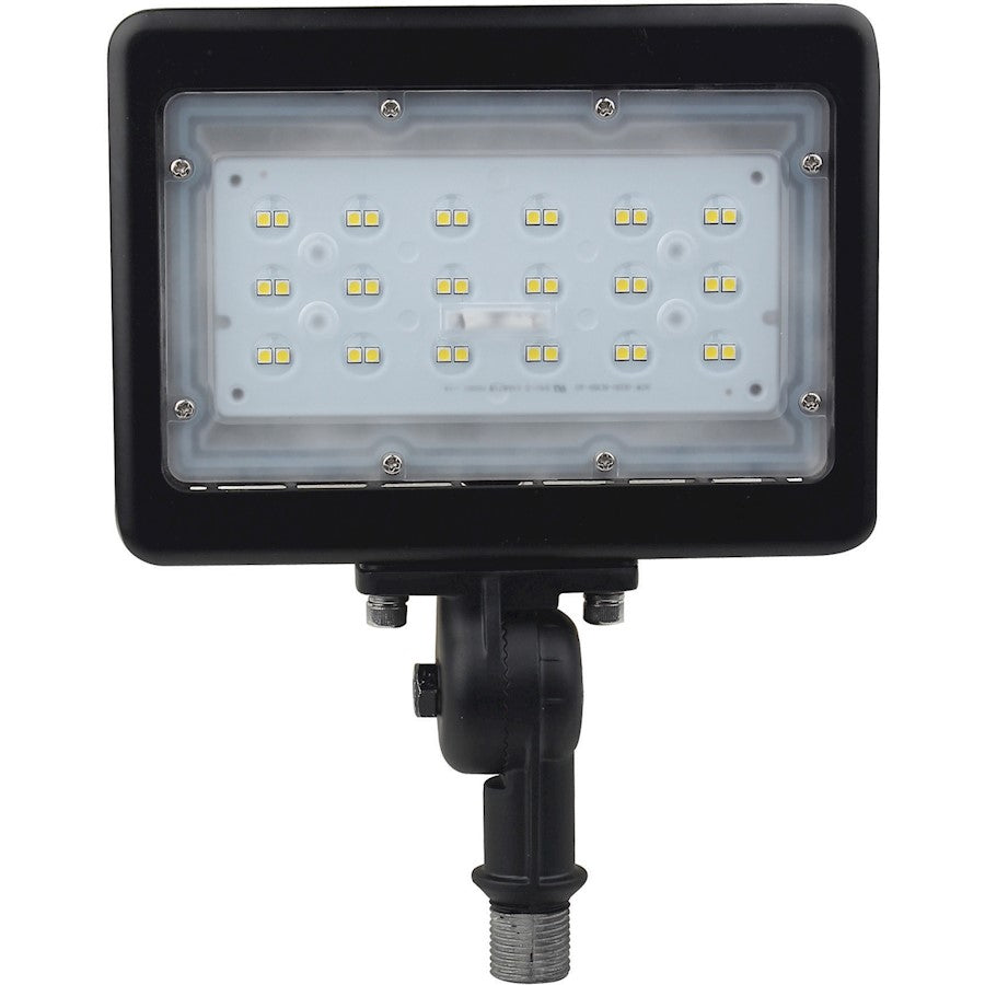 Nuvo Lighting SATCO 30W LED Medium Flood Light | Bronze Die-Cast Aluminum Utility Flood | Driveways & Pathways | 3900 Lumens, 3000K | Model 65-534R1