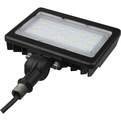 Nuvo Lighting LED Medium Flood 30W 4000K | Bronze Die-Cast Aluminum Utility Light | Driveway & Pathway Security | 3975 Lumens, 120-277V | Model 65-535R1