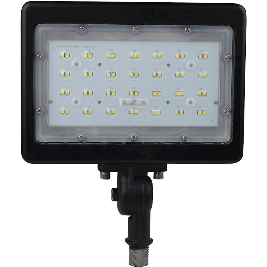 Nuvo Lighting LED Large Flood 50W 3000K | Utility Bronze Die-Cast Aluminum | Driveway & Pathway Security Light | 6500 Lumens, Dimmable | Model 65-537R1