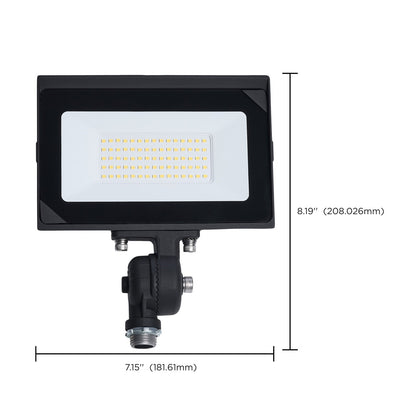 Nuvo 65-729 50W LED Flood Light | Bronze Die-Cast Aluminum & Tempered Glass | Outdoor Security & Landscape Lighting | 5650 Lumens | Model 65-729