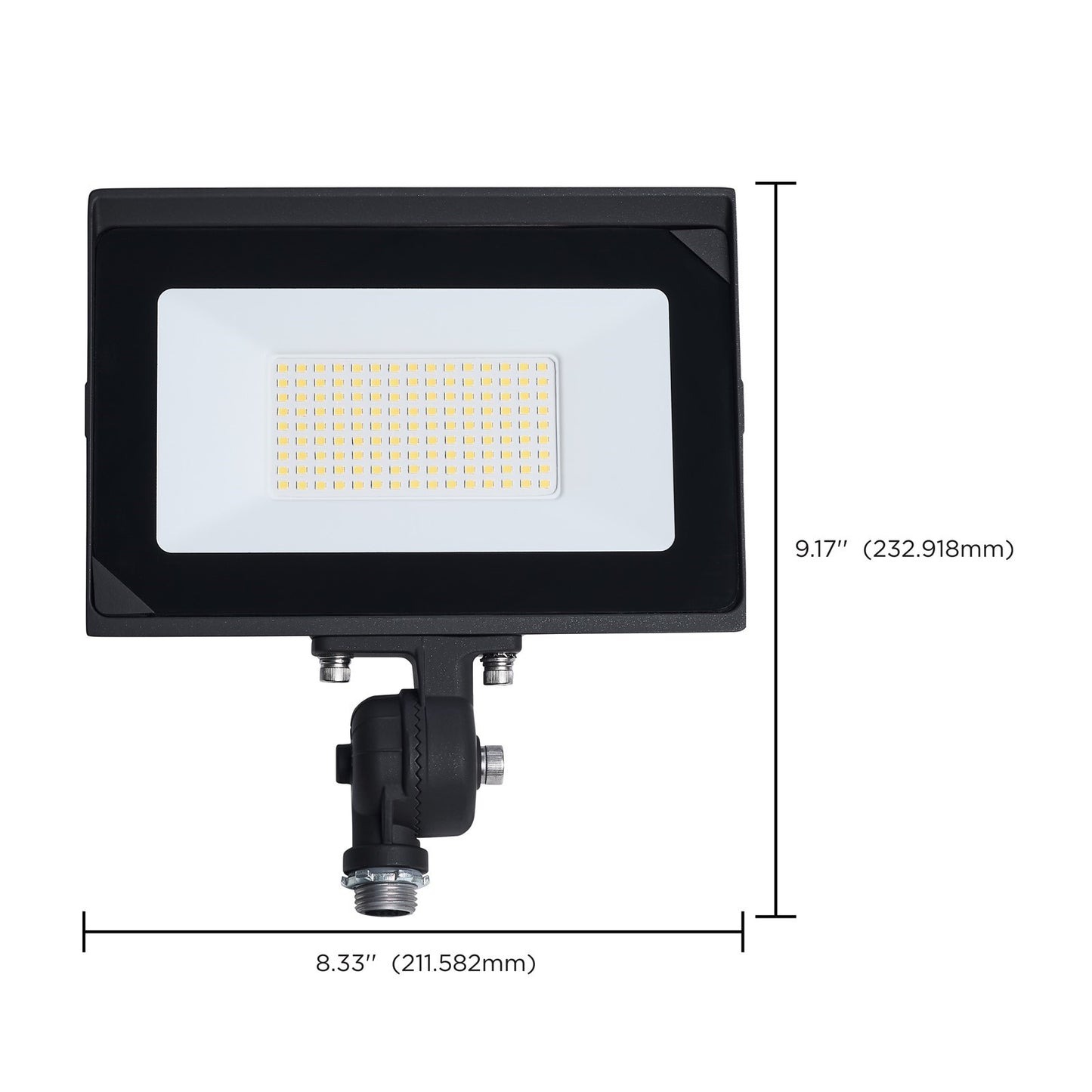 Nuvo Lighting 80W LED Flood Light | Bronze Die-Cast Aluminum and Tempered Glass | Outdoor Security & Landscape Lighting | 9040 Lumens | Model 65-731