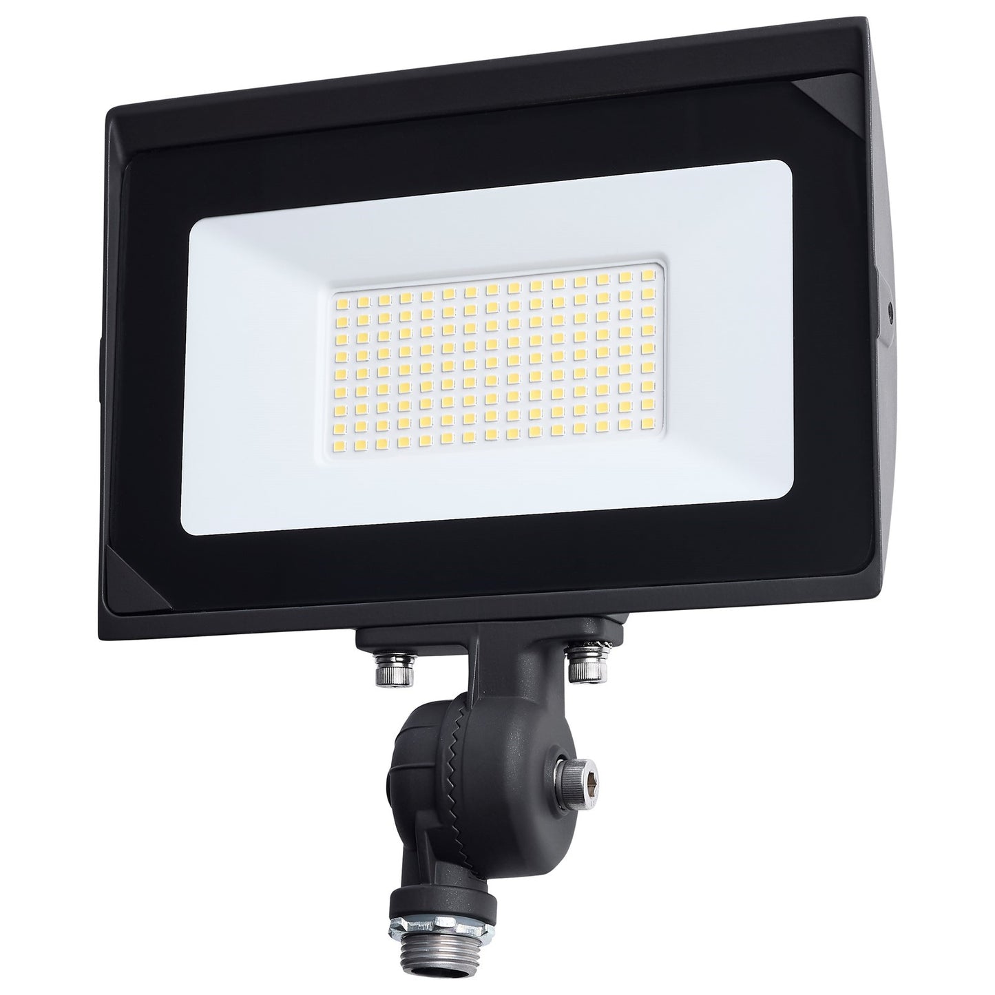 Nuvo Lighting 80W LED Flood Light | Bronze Die-Cast Aluminum and Tempered Glass | Outdoor Security & Landscape Lighting | 9200 Lumens | Model 65-732