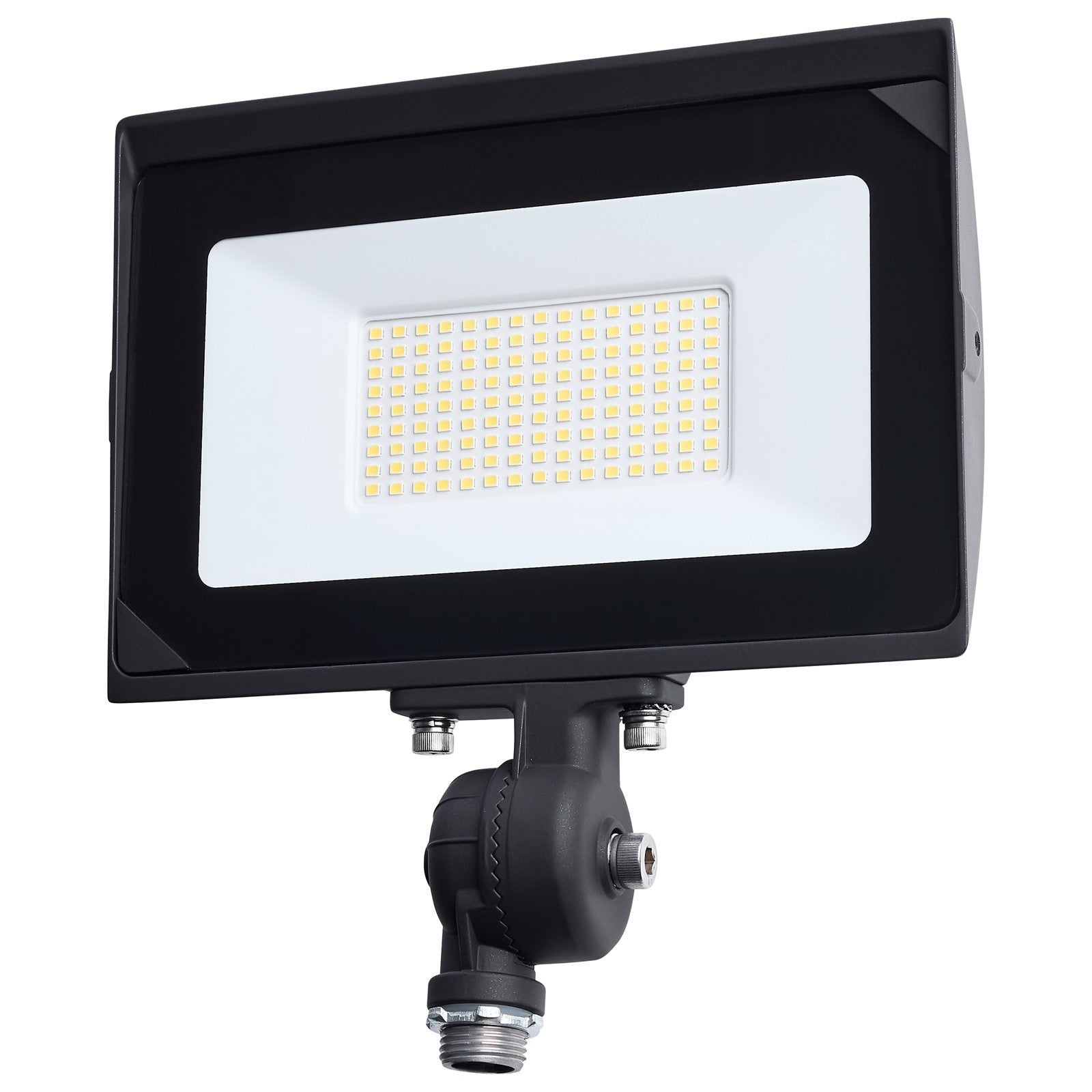 Nuvo Lighting 80W LED Flood Light | Bronze Die-Cast Aluminum and Tempered Glass | Outdoor Security & Landscape Lighting | 9200 Lumens | Model 65-732