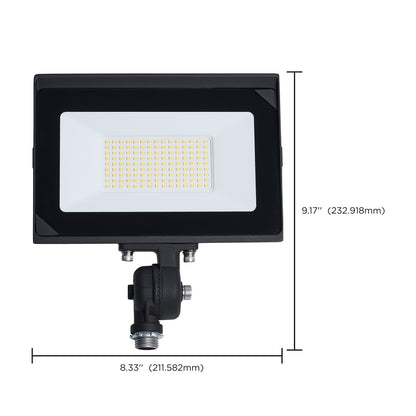 Nuvo Lighting 80W LED Flood Light | Bronze Die-Cast Aluminum and Tempered Glass | Outdoor Security & Landscape Lighting | 9200 Lumens | Model 65-732