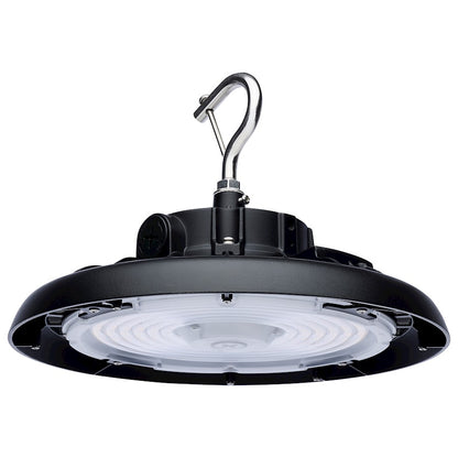 Nuvo 65-770R3 11in Round LED High Bay | Utility Black Die-Cast Aluminum | Warehouse & Commercial Workshop | 80W/100W/120W Selectable | Model 65-770R3
