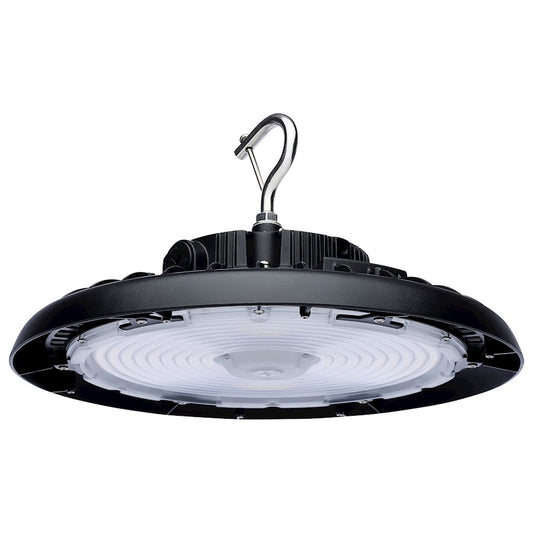 Nuvo Lighting 65-771R3 13in 150W/200W Selectable LED High Bay | Utility Black Die-Cast Aluminum | Warehouse & Garage | 13 x 13 x 7 in | Model 65-771R3