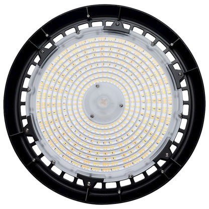 Nuvo Lighting 65-771R3 13in 150W/200W Selectable LED High Bay | Utility Black Die-Cast Aluminum | Warehouse & Garage | 13 x 13 x 7 in | Model 65-771R3