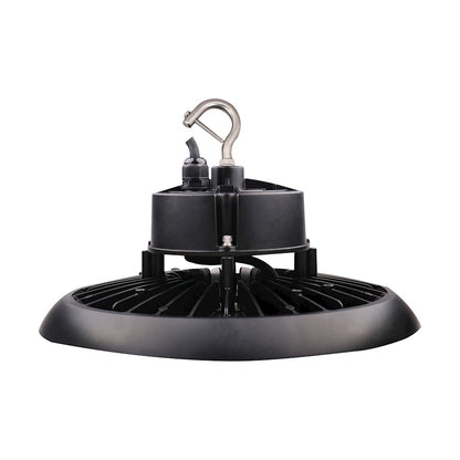 Nuvo Lighting 12in 100W UFO LED High Bay | Utility Black IP65 Wet Location | Warehouse & Garage | 12 x 12 x 8 in | Model 65-782R1