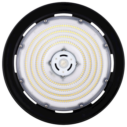 Nuvo Lighting 12in 100W UFO LED High Bay | Utility Black IP65 Wet Location | Warehouse & Garage | 12 x 12 x 8 in | Model 65-782R1