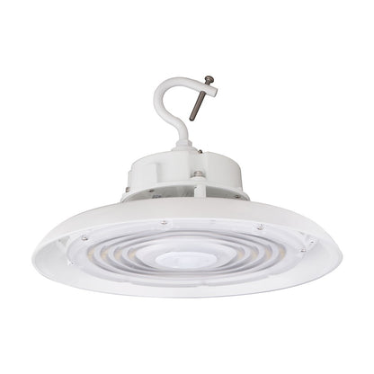 Nuvo Lighting 100W UFO LED High Bay | White Utility Commercial Light | Garage & Warehouse | 14000 Lumens, 4000K, Dimmable, 6KV Surge | Model 65-791R1