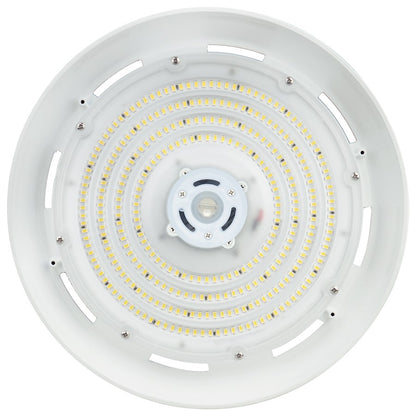 Nuvo Lighting 100W UFO LED High Bay | White Utility Commercial Light | Garage & Warehouse | 14000 Lumens, 4000K, Dimmable, 6KV Surge | Model 65-791R1