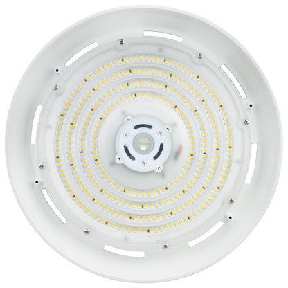 Nuvo Lighting 65-792R1 12in 100W UFO LED High Bay | Utility White Finish | Commercial Warehouse & Industrial Shop | 14400 Lumens, 5000K | Model 65-792R1