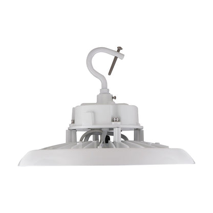 Nuvo Lighting 65-792R1 12in 100W UFO LED High Bay | Utility White Finish | Commercial Warehouse & Industrial Shop | 14400 Lumens, 5000K | Model 65-792R1