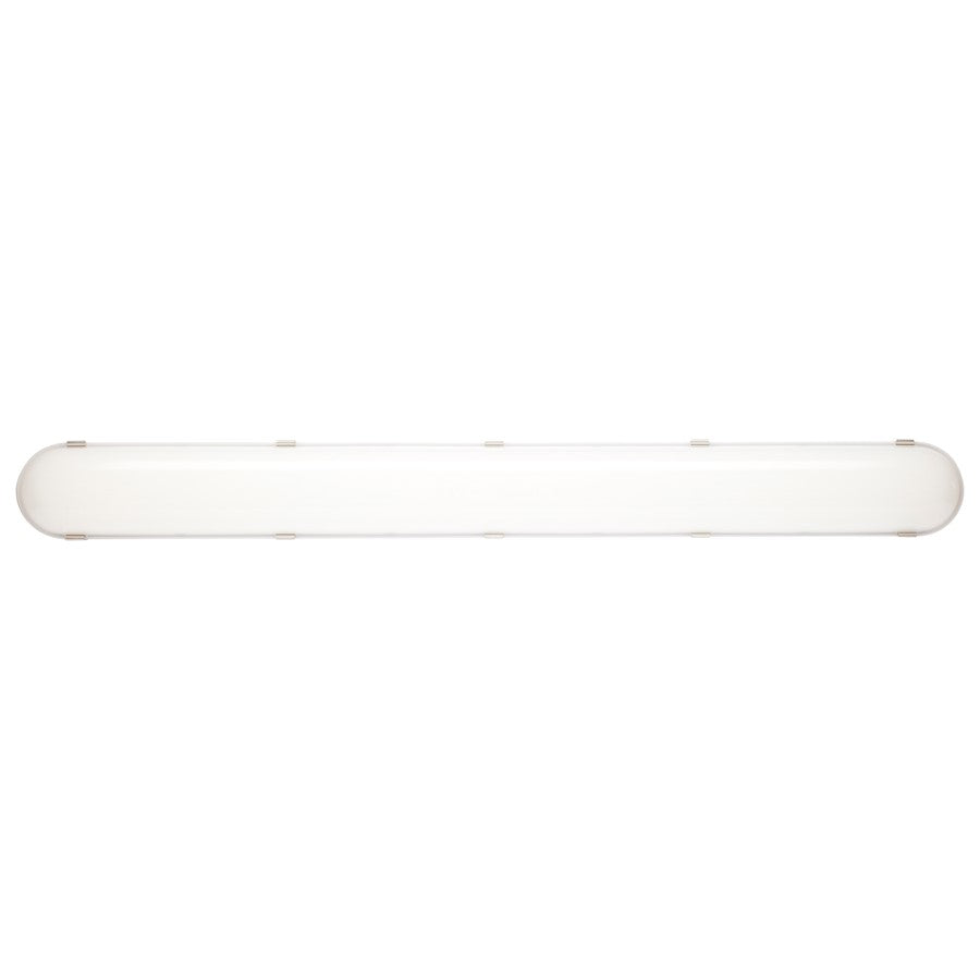 Nuvo Lighting SATCO 4ft LED Vapor Proof Fixture | Utility Gray Polycarbonate with Microwave Sensor | Warehouse & Garage Utility Light | Model 65-839
