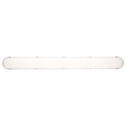 Nuvo Lighting SATCO 4ft LED Vapor Proof Fixture | Utility Gray Polycarbonate with Microwave Sensor | Warehouse & Garage Utility Light | Model 65-839