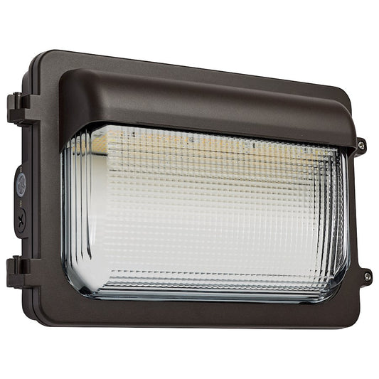 Nuvo Lighting 65-884 LED Low Profile Wall Pack | Utility Bronze Die-Cast Aluminum and Borosilicate Glass | Outdoor Building & Security | Model 65-884