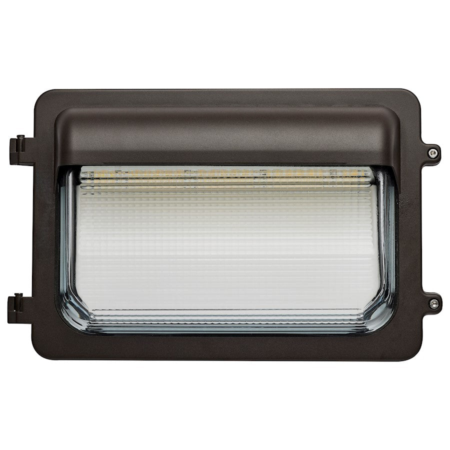 Nuvo Lighting 65-884 LED Low Profile Wall Pack | Utility Bronze Die-Cast Aluminum and Borosilicate Glass | Outdoor Building & Security | Model 65-884