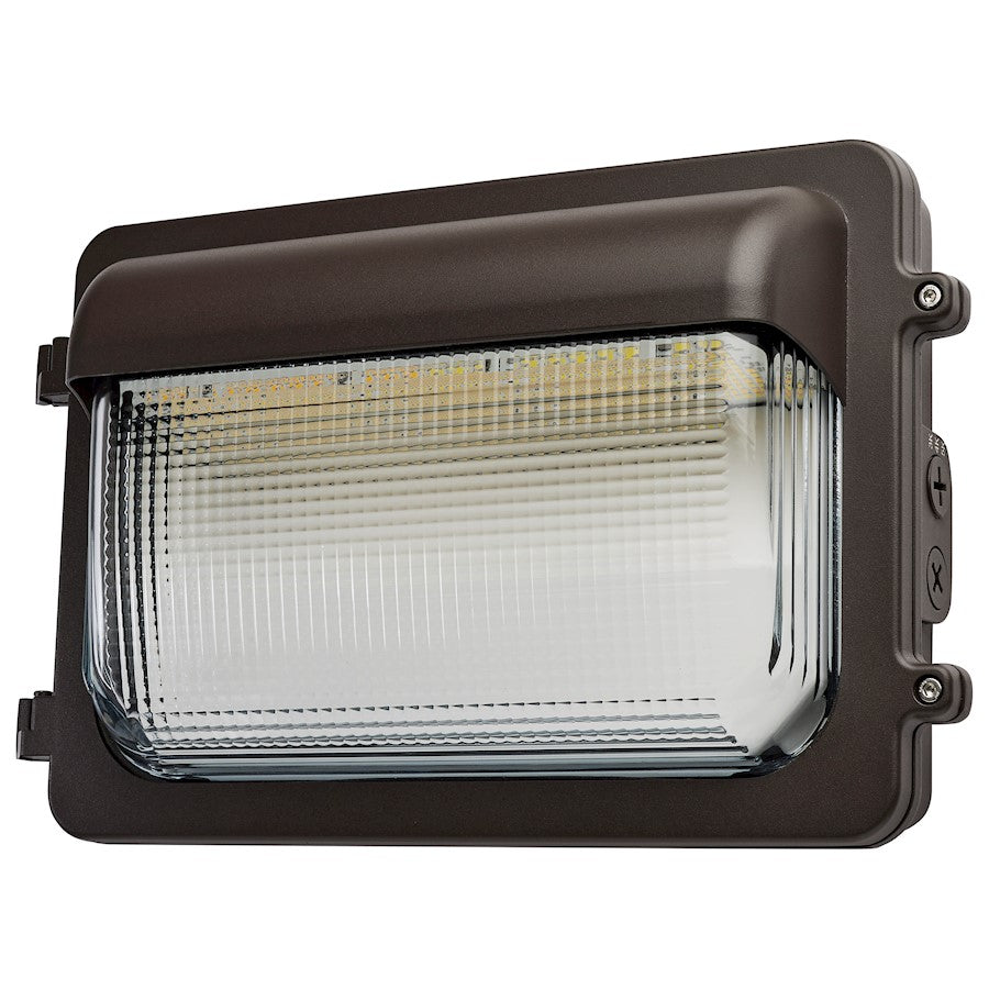 Nuvo Lighting 65-884 LED Low Profile Wall Pack | Utility Bronze Die-Cast Aluminum and Borosilicate Glass | Outdoor Building & Security | Model 65-884