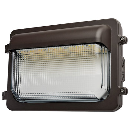 Nuvo Lighting 65-885 15in LED Low Profile Wall Pack | Utility Bronze Die-Cast Aluminum with IK08 Vandal-Resistant Glass | Building Exterior | Model 65-885