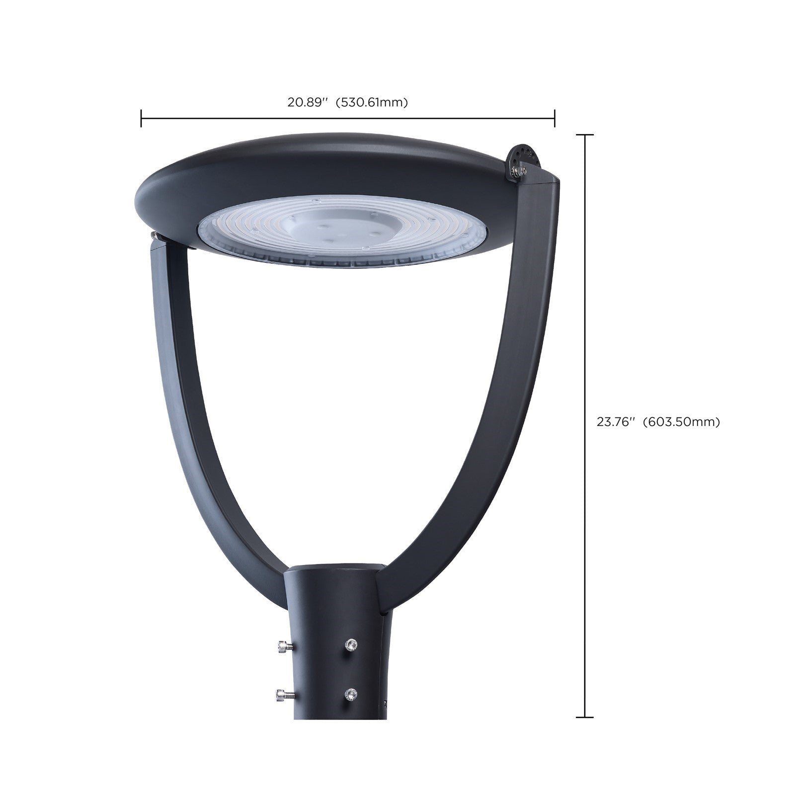 Nuvo Lighting 65-896 Large LED Post Top | Utility Bronze Powder-Coated Aluminum | Pathways & Parking Areas | 100W/125W/150W | Model 65-896