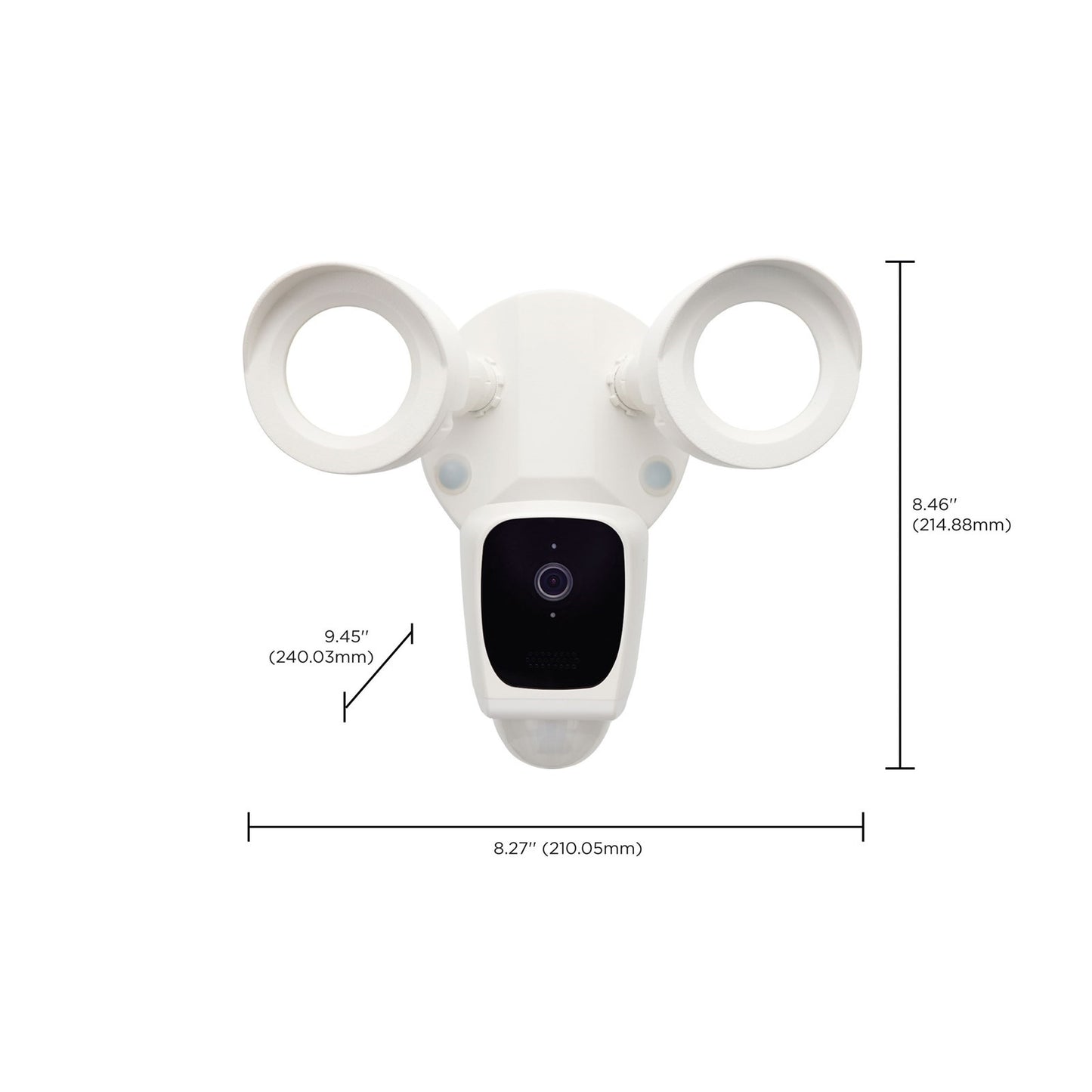 Nuvo Lighting Starfish 20W Smart Security Light with Camera | White Die-Cast Aluminum | Outdoor Motion Detection & Two-Way Talk | Model 65-900R1