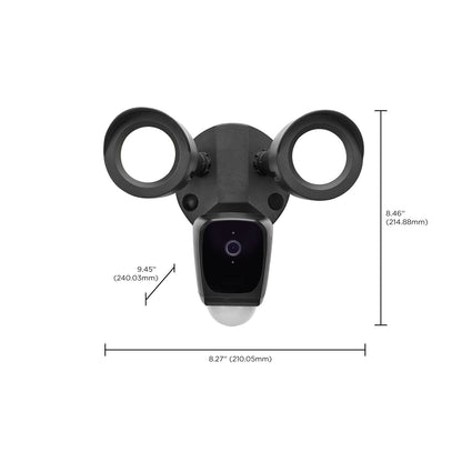Nuvo Lighting Starfish 20W Smart Security Light with Camera | Black Die-Cast Aluminum | Outdoor Motion Detection & Two-Way Talk | Model 65-901R1