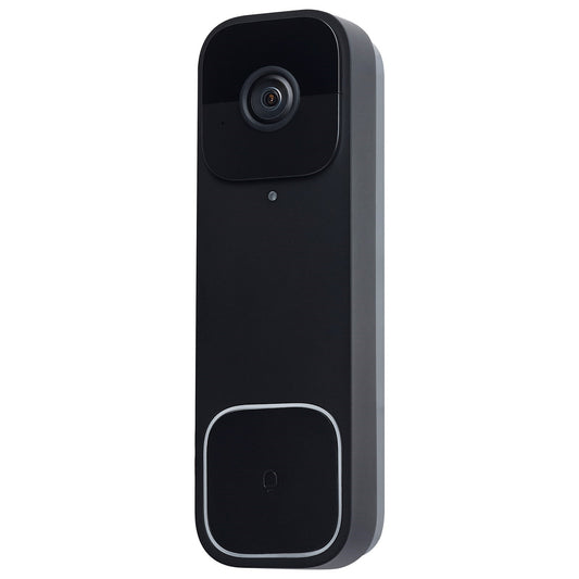 Nuvo Lighting Starfish Smart Doorbell Security Camera Wired | Black Doorbell with Black Chime | Entryway & Front Door | 5.87in H | Model 65-934