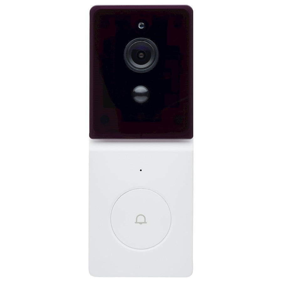 Nuvo Lighting Starfish Smart Wireless Doorbell with Chime | Security White and Black | Front Door & Entryway | 1 x 2 x 5 in | Model 65-935