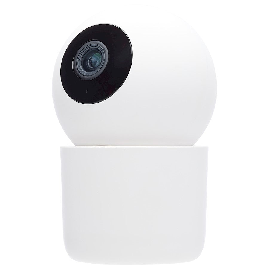 Nuvo Lighting Starfish 65-945 Smart Indoor Pan and Tilt Camera | White Security Camera | Home Monitoring & Baby Room | 1080P HD Night | Model 65-945