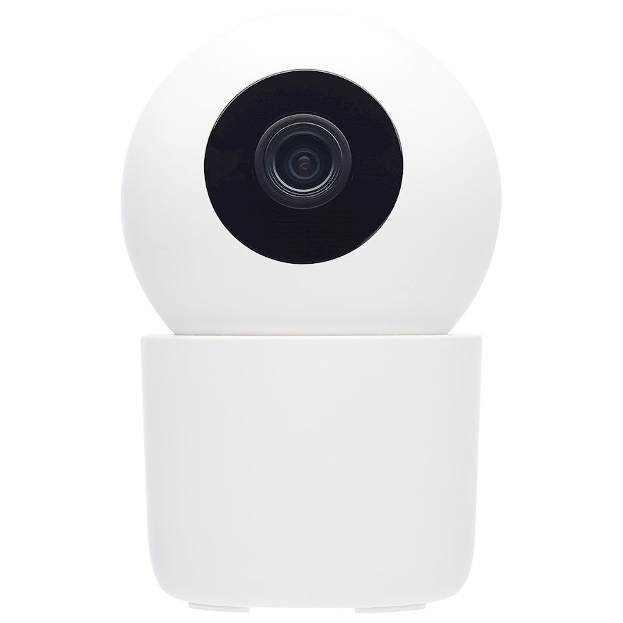 Nuvo Lighting Starfish 65-945 Smart Indoor Pan and Tilt Camera | White Security Camera | Home Monitoring & Baby Room | 1080P HD Night | Model 65-945