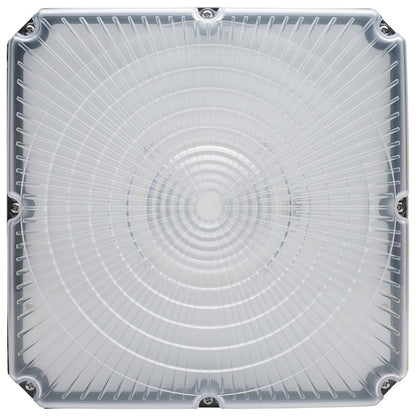 Nuvo Lighting 65-981 10in LED Field Selectable Canopy Fixture | Utility Bronze Die-Cast Aluminum and Polycarbonate Lens | Covered Patio & | Model 65-981