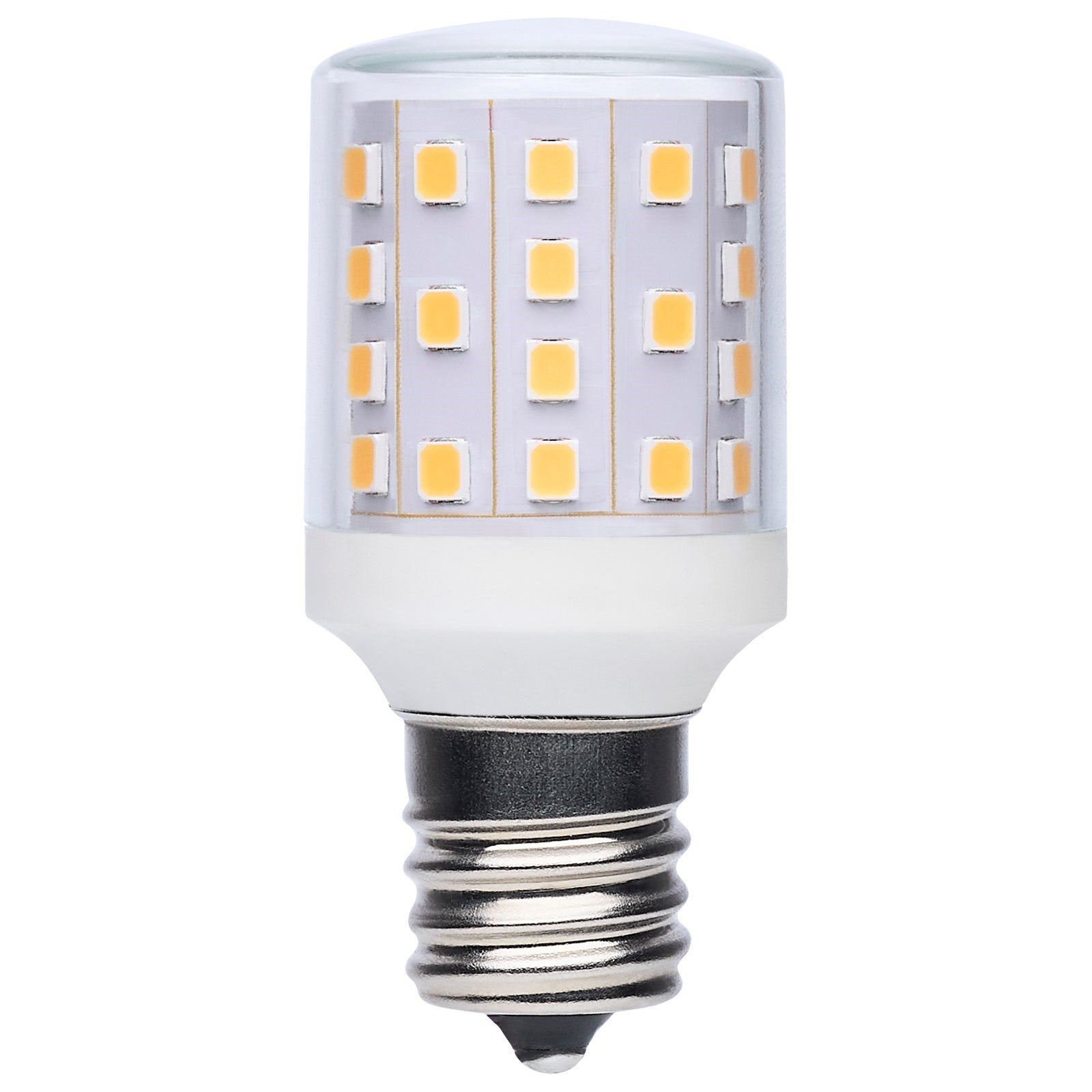 Nuvo Lighting S11203 3.5W T14 LED Bulb | Clear Glass, 3000K Soft White | E17 Intermediate Base for Refrigerators & Appliances | Model S11203