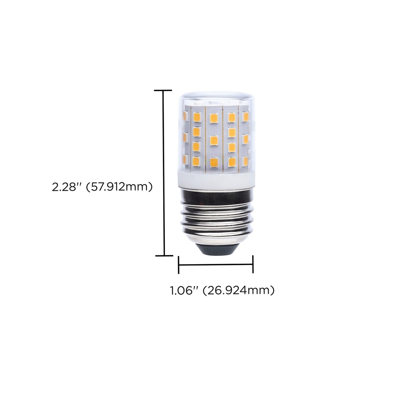 Nuvo Lighting S11205 3.5W T14 LED Refrigerator Bulb | Clear Glass, 3000K Soft White | Appliance & Enclosed Fixture | 420 Lumens | Model S11205
