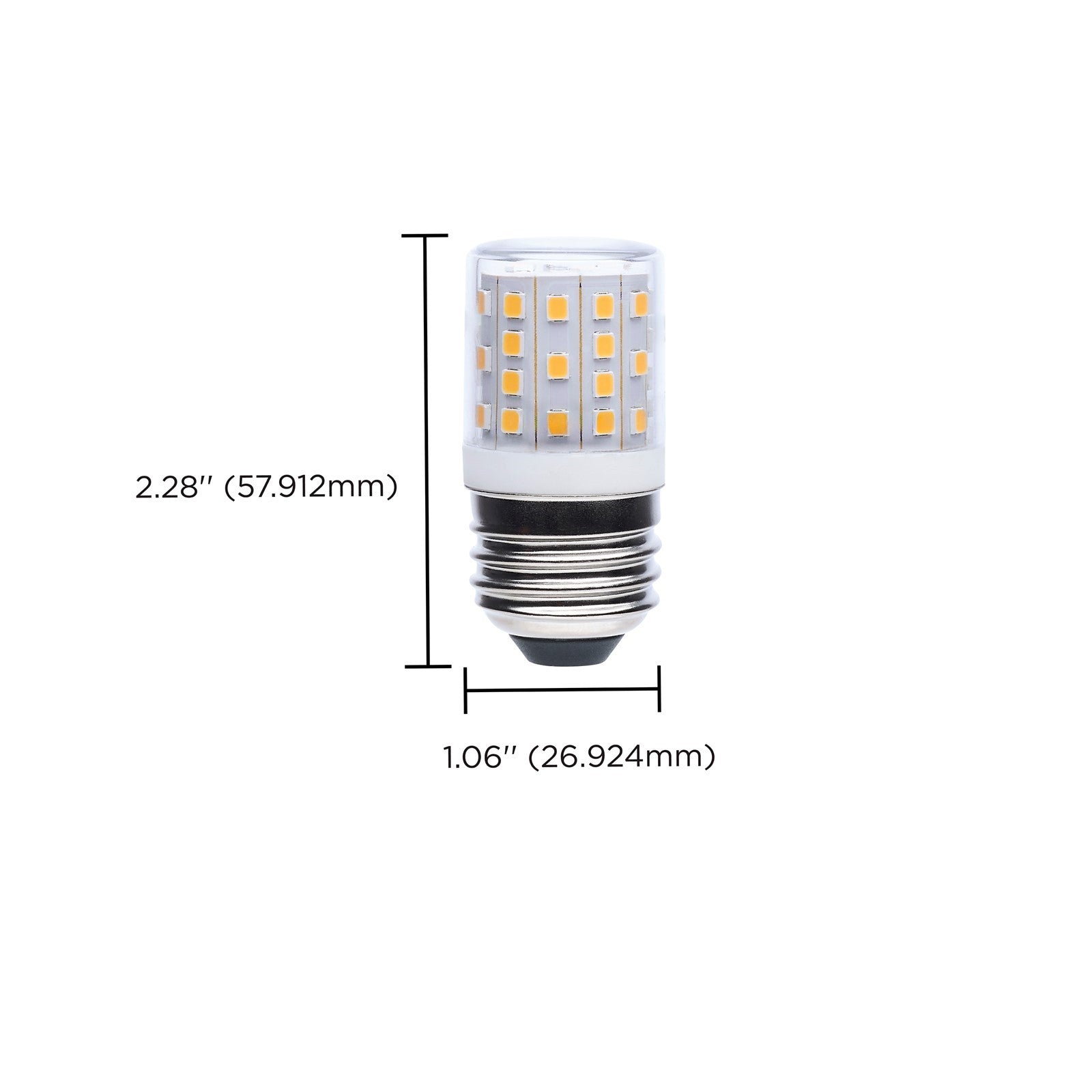 Nuvo Lighting S11205 3.5W T14 LED Refrigerator Bulb | Clear Glass, 3000K Soft White | Appliance & Enclosed Fixture | 420 Lumens | Model S11205