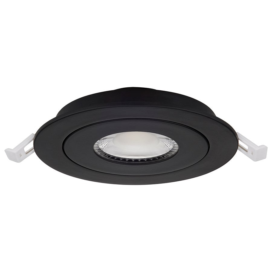 Nuvo Lighting Starfish 4in 9W Smart Recessed Downlight | Utility Black Trim | Kitchen & Living Room Accent | 750 Lumens, 2700K-5000K | Model S11294R1
