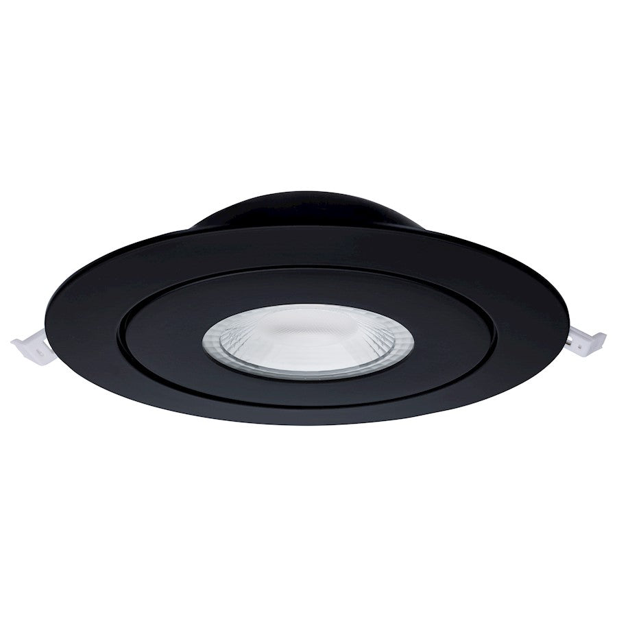 Nuvo Lighting STARFISH 6in 15W LED Smart Downlight | Utility Black Trim | Kitchen & Living Room Recessed Light | 1200 Lumens, 2700K-5000K + | Model S11296