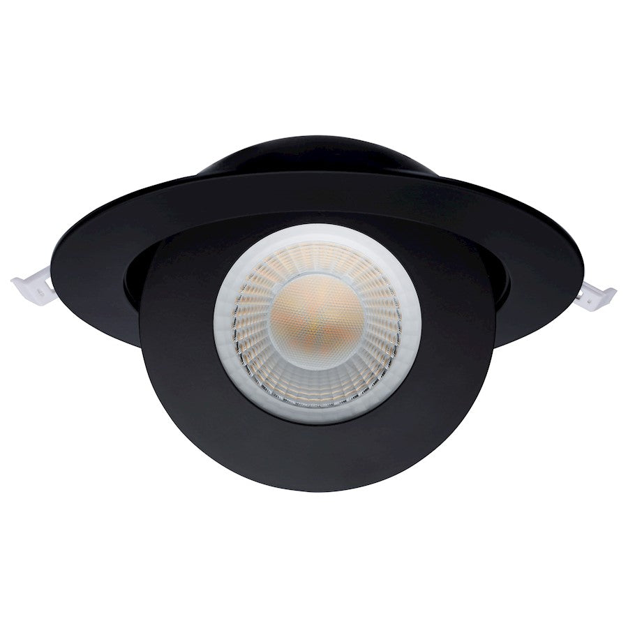 Nuvo Lighting STARFISH 6in 15W LED Smart Downlight | Utility Black Trim | Kitchen & Living Room Recessed Light | 1200 Lumens, 2700K-5000K + | Model S11296