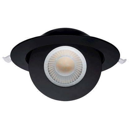Nuvo Lighting STARFISH 6in 15W LED Smart Downlight | Utility Black Trim | Kitchen & Living Room Recessed Light | 1200 Lumens, 2700K-5000K + | Model S11296