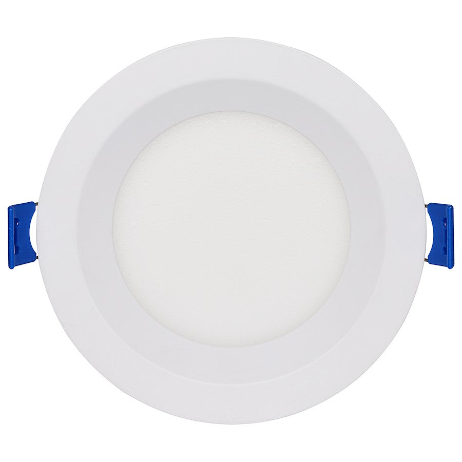 Nuvo Lighting Satco STARFISH 4in 9W Smart LED Downlight | White Smooth Baffle Tunable White & RGB | Bathroom & Covered Patio Wet Location | Model S11564