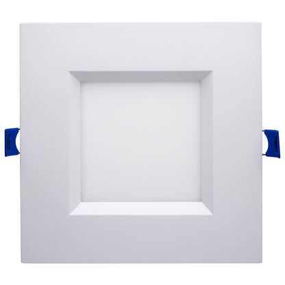 Nuvo Lighting Satco 6in Square 12W LED Smart Downlight | White Smooth Baffle | Kitchen & Living Room Recessed Lighting | 750 Lumens | Model S11567