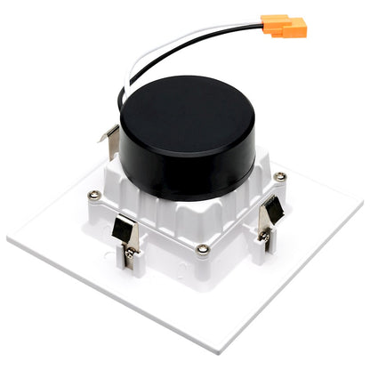 Nuvo Lighting Satco STARFISH 4in Square LED Retrofit Downlight | Smart RGB+Tunable White White Trim | Bathroom & Covered Patio Recessed | Model S11569