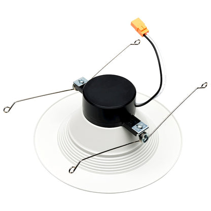 Nuvo Lighting S11570 6in Smart Retrofit Downlight | White Stepped Baffle RGB/Tunable White | Wet Location Kitchen & Bath | 850 Lumens 13W | Model S11570