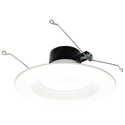 Nuvo Lighting S11570 6in Smart Retrofit Downlight | White Stepped Baffle RGB/Tunable White | Wet Location Kitchen & Bath | 850 Lumens 13W | Model S11570