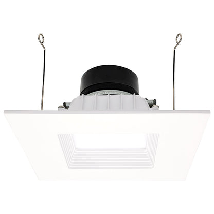 Nuvo Lighting STARFISH 6in Square LED Retrofit Downlight | Smart RGB+Tunable White White Trim | Bathroom & Covered Patio Wet Location | 850 | Model S11571
