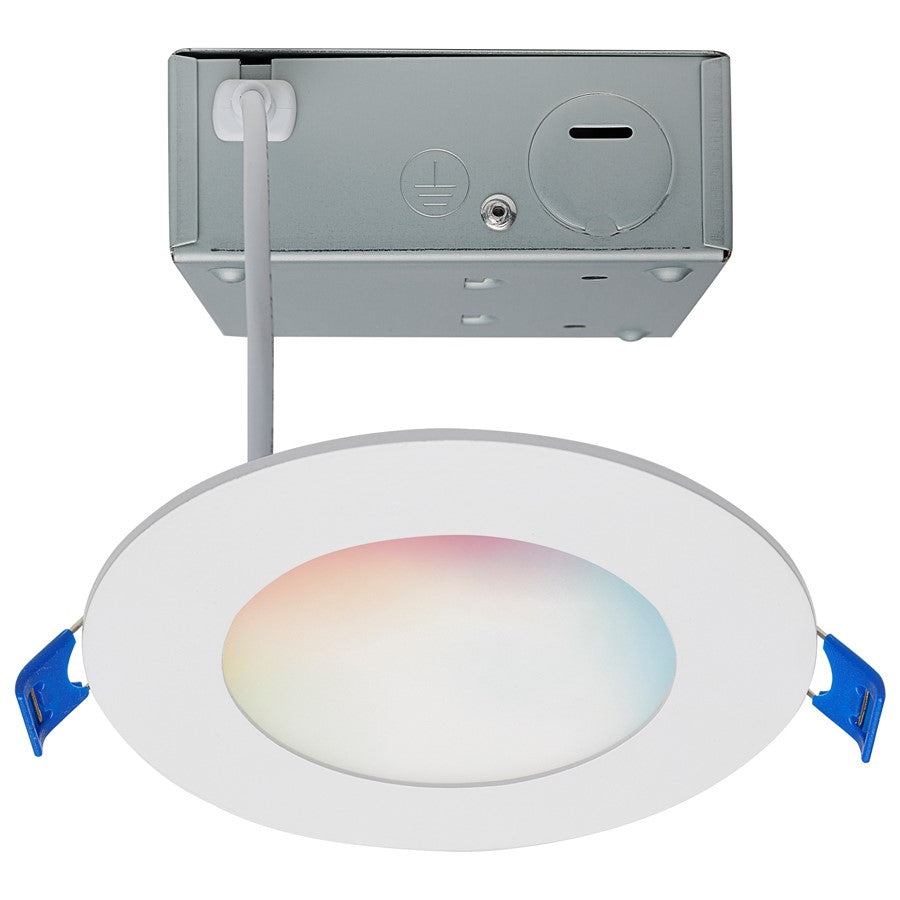 Nuvo Lighting Starfish 4in 8W Smart Recessed Downlight | White Integrated LED RGB Tunable White | Kitchen & Living Room Ceiling | 650 | Model S11636